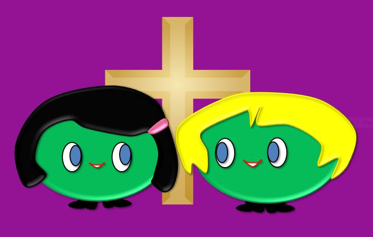 Peas under the cross